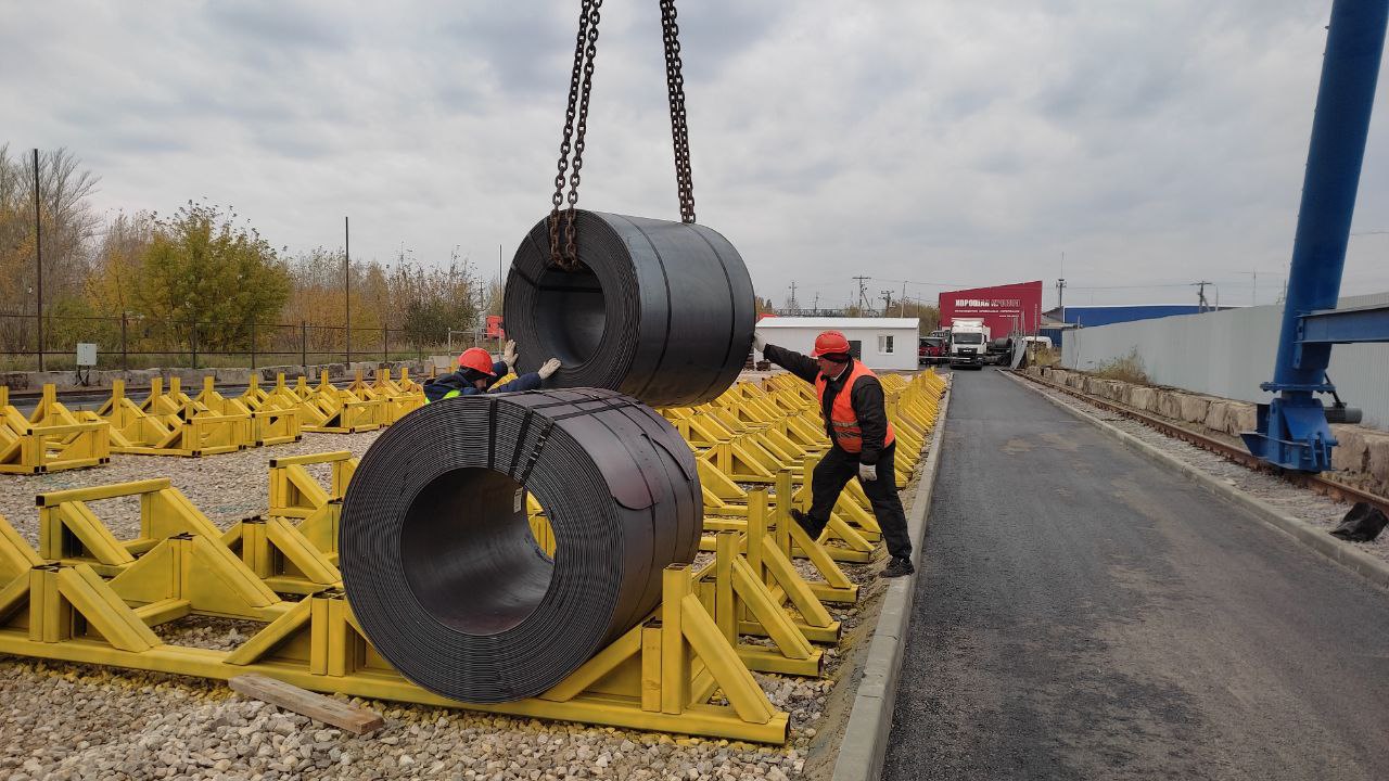 Открылся новый склад для хранения рулонной стали ПАО "НЛМК"